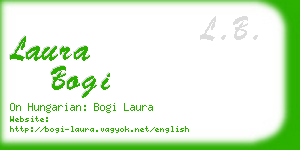 laura bogi business card